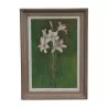 Oil painting on wood \"Lily - Gd mother to her dear Danielle, … - Moinat - Painting - Still-life