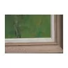 Oil painting on wood \"Lily - Gd mother to her dear Danielle, … - Moinat - Painting - Still-life