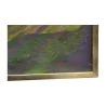 Oil painting on canvas “La grande Dent du Veisivi”, by Henri - Moinat - Painting - Landscape