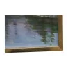 Tableau, huile sur toile “Nernier, bord du Lac Léman - … - Moinat - Ruegger