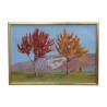 Gemälde, Öl auf Leinwand \"Herbst, Birnbäume und der Salève - - Moinat - Gemälden - Landschaften