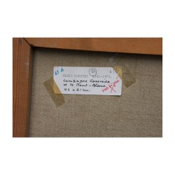 油画，布面油画“日内瓦乡村和蒙特……