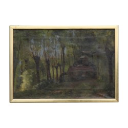 Gemälde, Öl auf Leinwand „Puiserande - Queue d'Arve“, von …
