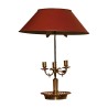 Lampe bouillotte 3 lumières avec abat-jour en tôle peinte … - Moinat - Lampes de table