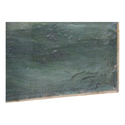 Tableau Marine huile sur toile “3 Mats en mer” signé en bas à …