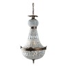 Hot air balloon chandelier with crystals and patinated gold metal - Moinat - Chandeliers, Ceiling lamps