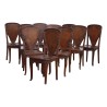 Série de 10 chaises Majorelle “Vigne” en noyer palissandre … - Moinat - Chaises