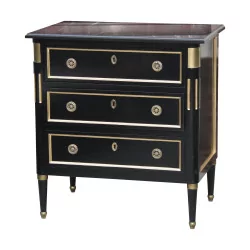 Louis XVI Directoire style chest of drawers, with 3 drawers and