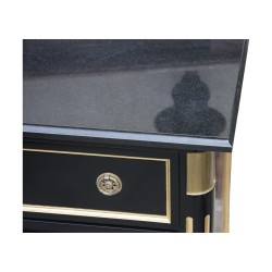Chevet commode de style Louis XVI Directoire, à 3 tiroirs et