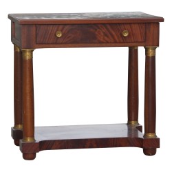 Empire sideboard in mahogany wood with bronze finish, model …