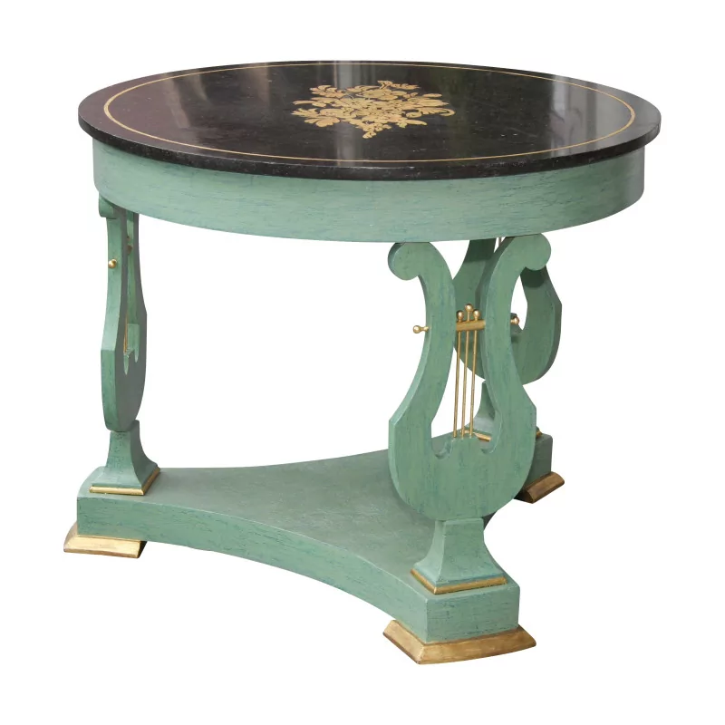 Pedestal table, center table, Empire model Lyre, in wood... - Moinat - VE2022/1