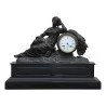 Pendule Louis-Philippe”Femme” en bronze et socle en marbre … - Moinat - Pendules à poser