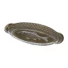 Ovale leere Taschenschale aus Glas mit Fischdekor in der … - Moinat - Dekorationszubehör