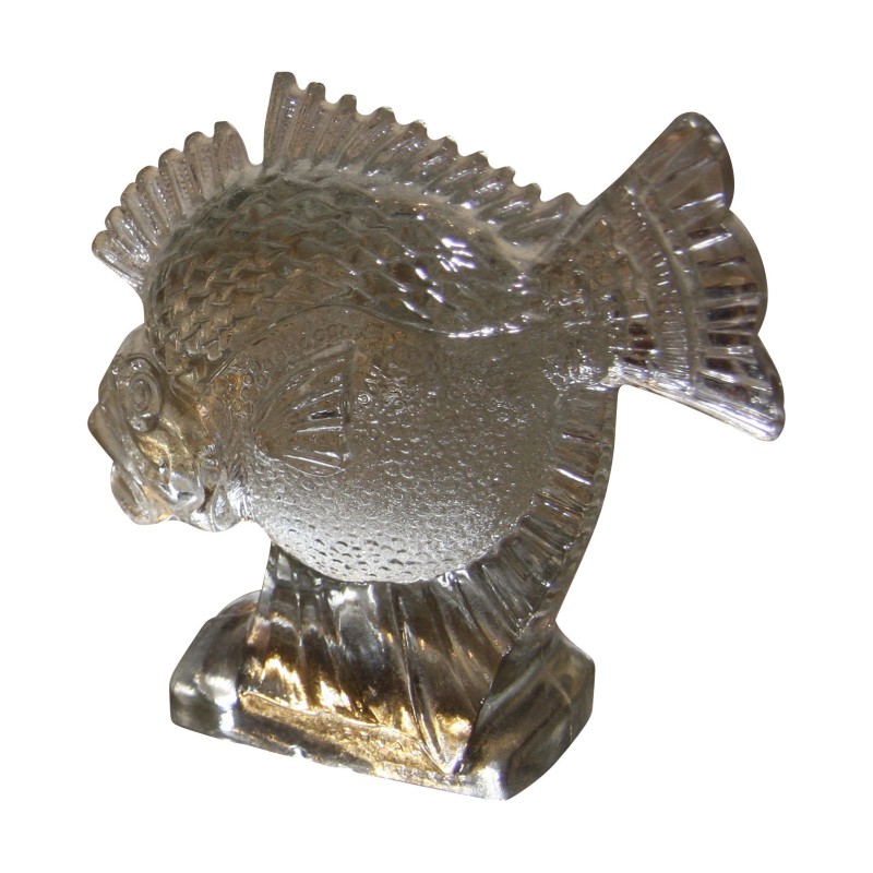 Art-Deco pressed glass fish signed Ferjac France. France, … - Moinat - Decorating accessories Art-Deco pressed glass fish signed Ferjac France. France, … - Moinat - Decorating accessories