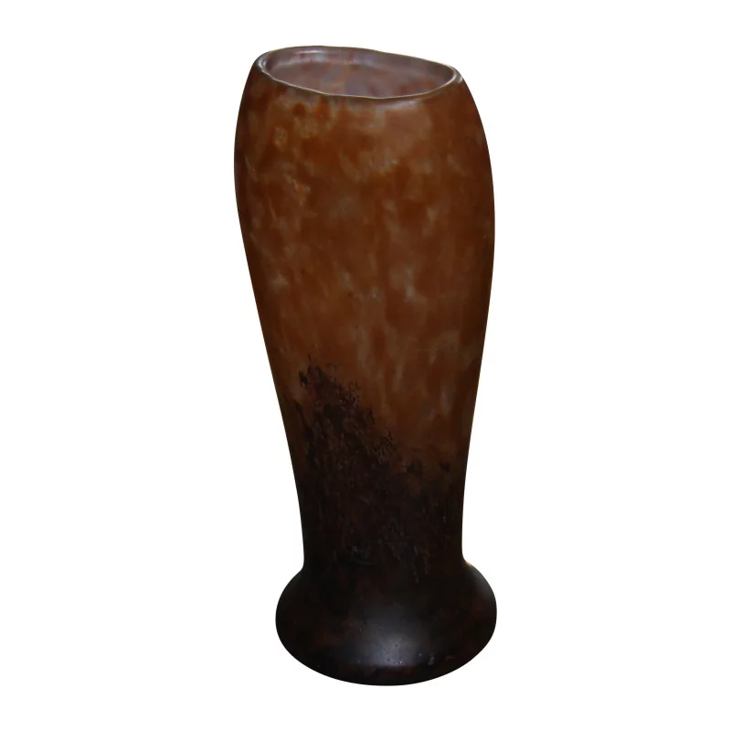 Art-Deco-Vase aus Glaspaste, auf der Vorderseite signiert. Wahrscheinlich … - Moinat - Schachtel, Urnen, Vasen