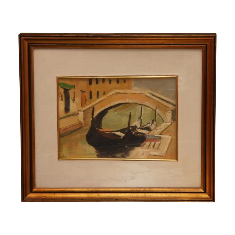 Tableau sous verre signé en bas à gauche, représentant … - Moinat - Tableaux - Paysage