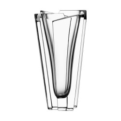 Kristallvase „Glacial“ aus der Orrefors-Kollektion, klein …