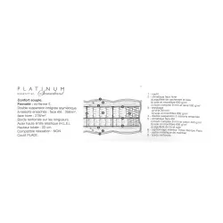 Platinum Essential Samarkand-Matratze aus der Treca-Kollektion