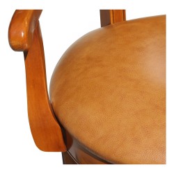 Directoire 彩色山毛榉木旋转办公扶手椅……