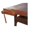 Cabinetmaker's workbench in oak and walnut hardwoods. Period: 19th … - Moinat - Workman furniture
