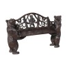 Sitzbank «Ours» aus geschnitztem Brienzer Holz. 2 hochdetaillierte Bären... - Moinat - Sofas, Couchs