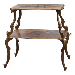 Art Nouveau (Liberty) table, in imitation painted wood