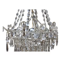 3-light crystal chandelier, probably Baltic. 20th …