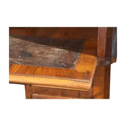 Zylinder-Schreibtisch aus Mahagoniholz, mit mehreren Schubladen und …