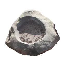 Natural stone birdbath basin. 20th century