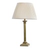 Lampe colonne en laiton doré (ancien modèle) avec abat-jour en … - Moinat - Lampes de table