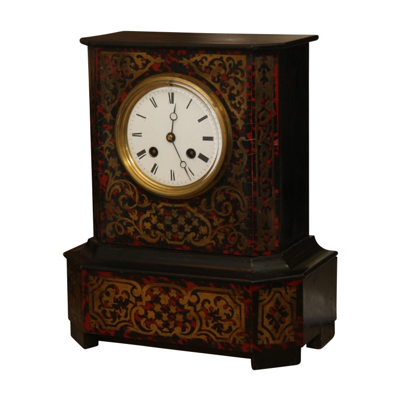 Louis-Philippe Boulle clock with tortoiseshell inlay and - Moinat - Table clocks