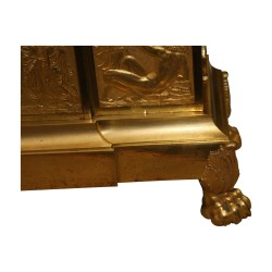Pendule Empire double face, inscription sur cadran “DUBUC”, …
