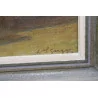 Gemälde, Öl auf Leinwand, Darstellung einer Stadt wahrscheinlich … - Moinat - VE2022/1