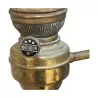 quinquet lamp in oil-filled brass, electrified, inscription … - Moinat - Table lamps