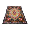 Tapis Kilim avec frange et décor floral. - Moinat - Tapis