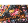 Kelim-Teppich mit Fransen und Blumendekor. - Moinat - Teppiche