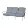 \"Beau-Rivage\" model 3-seater sofa in white painted wrought iron, - Moinat - Sièges, Bancs, Tabourets