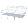 3-Sitzer-Sofa, Modell „Beau-Rivage“, aus weiß lackiertem Schmiedeeisen, - Moinat - Sièges, Bancs, Tabourets