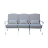 3-Sitzer-Sofa, Modell „Beau-Rivage“, aus weiß lackiertem Schmiedeeisen, - Moinat - Sièges, Bancs, Tabourets