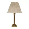 Lampe „Marlow“ in Bronze, mit Lampenschirm. - Moinat - Tischlampen