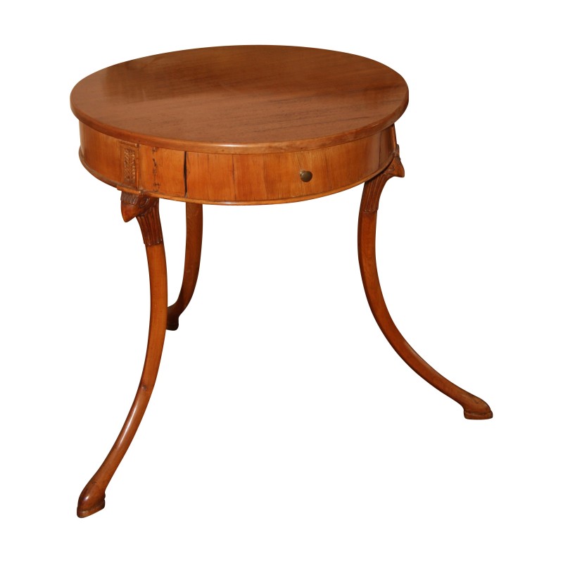 Biedermeier tripod pedestal table with 1 drawer in … - Moinat - End tables, Bouillotte tables, Bedside tables, Pedestal tables Biedermeier tripod pedestal table with 1 drawer in … - Moinat - End tables, Bouillotte tables, Bedside tables, Pedestal tables