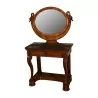 Coiffeuse Louis-Philippe avec marbre, gris Saint-Anne, miroir … - Moinat - Coiffeuses