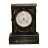 Pendule Napoléon III avec incrustation de nacre. Suisse, 19ème - Moinat - Pendules à poser