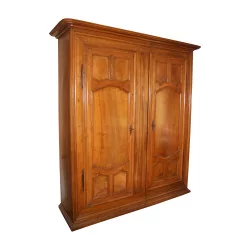 个路易十四胡桃木 Vaudoise 橱柜，带 2 个门：1 …