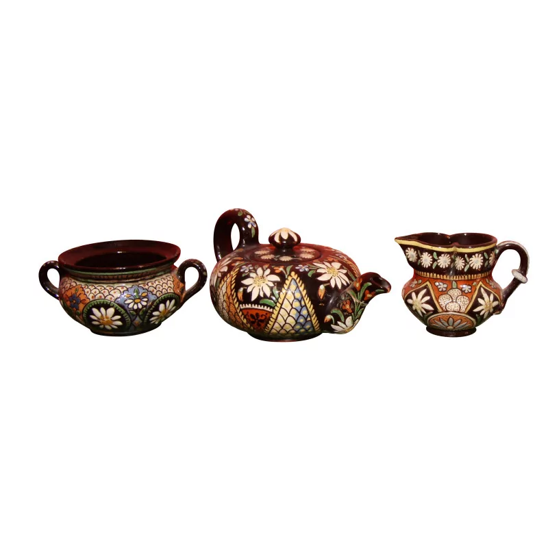 Ensemble de Vieux Thoune : théière, pot à lait,bol et … - Moinat - Accessoires de décoration