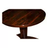 张装饰艺术风格的乌檀木小圆桌，配有…… - Moinat - End tables, Bouillotte tables, 床头桌, Pedestal tables