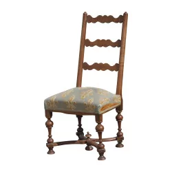 Louis XIII chair with tapestry seat. 20th century