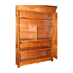 Vaudoise-Walnussschrank mit Holzinnenausstattung