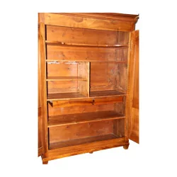 Vaudoise cabinet in walnut with wood interior …