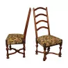 Paar Louis III-Stühle aus Walnussholz und … - Moinat - Stühle